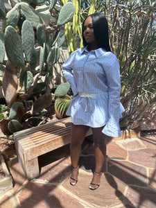 Pinstripe Skort Set